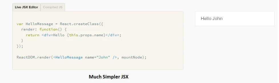 Top javascript frameworks easy React JSX