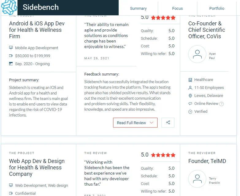 Sidebench cl