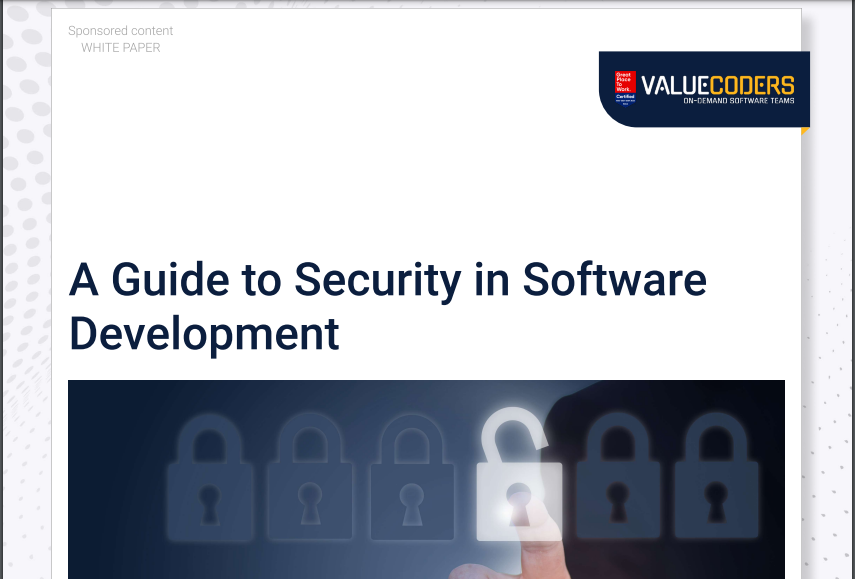 A Guide to Security in Software Development – White Paper