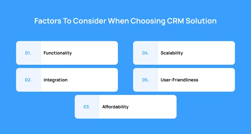 Factors To Consider When Choosing CRM Solution