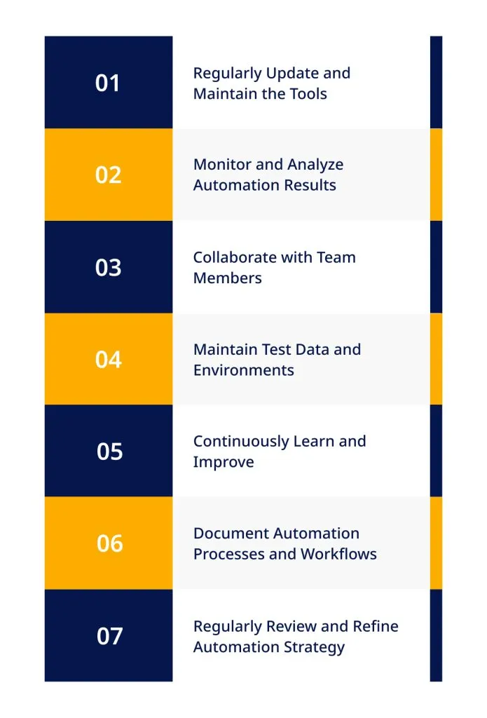 Best Practices for Using Automation Tools