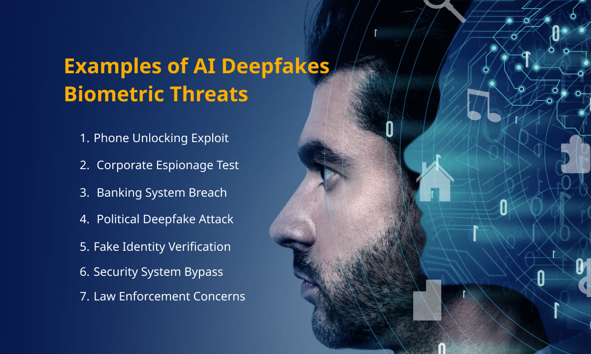 List of Deepfake Biometrics Threats