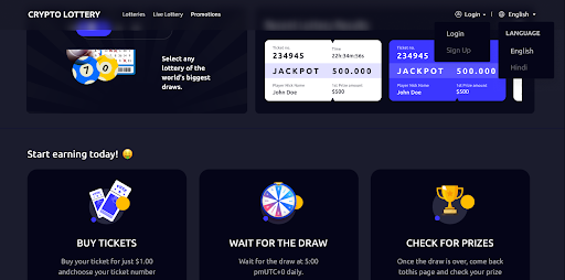 Lottery Web Application